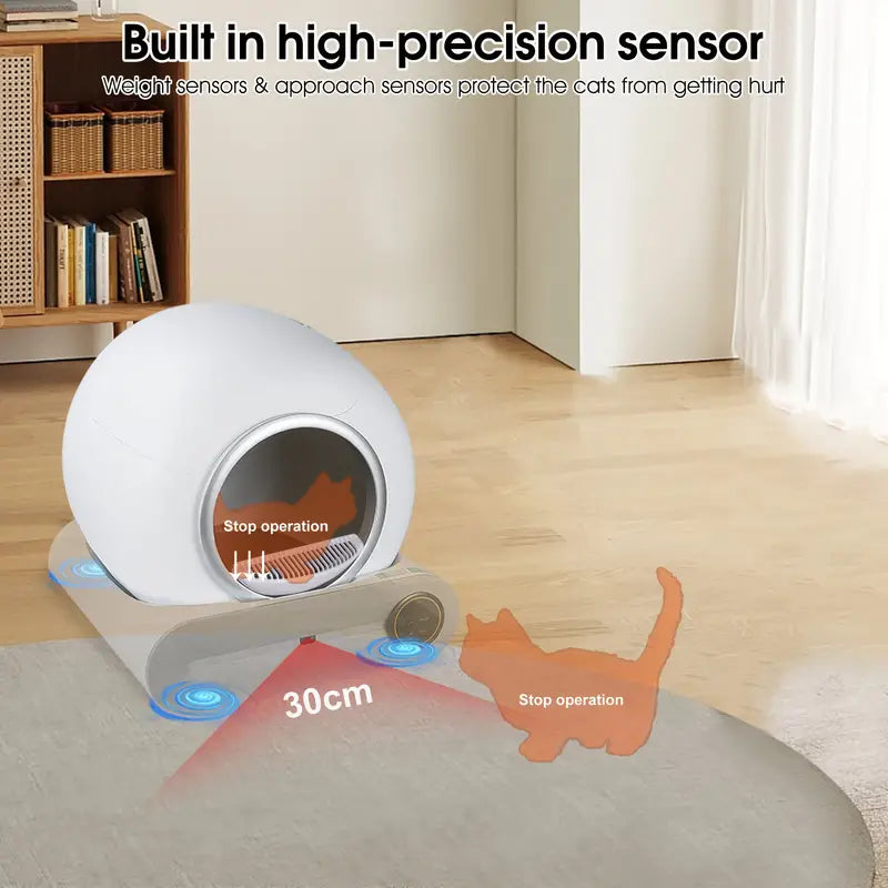 Litière autonettoyante automatique pour chat - LitiUp Core