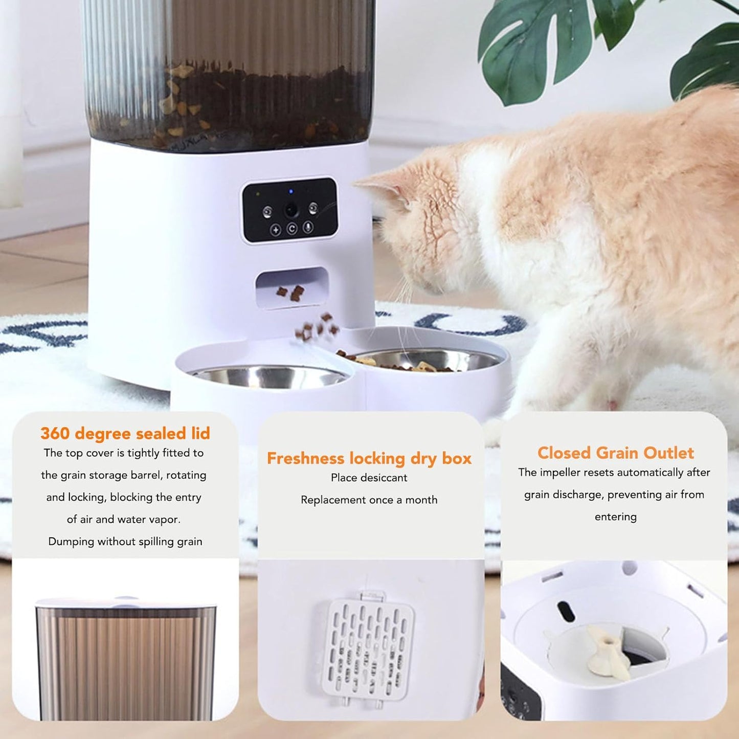 Distributeur Croquette Automatique avec Camera - Litiup Croqy Max