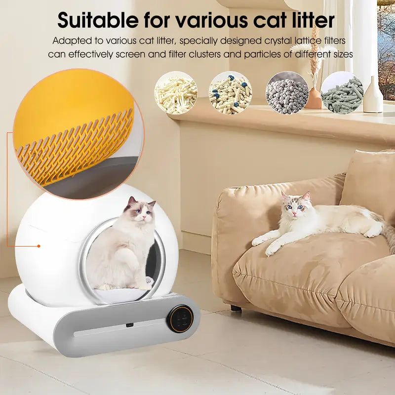 Litière autonettoyante automatique pour chat - LitiUp Core