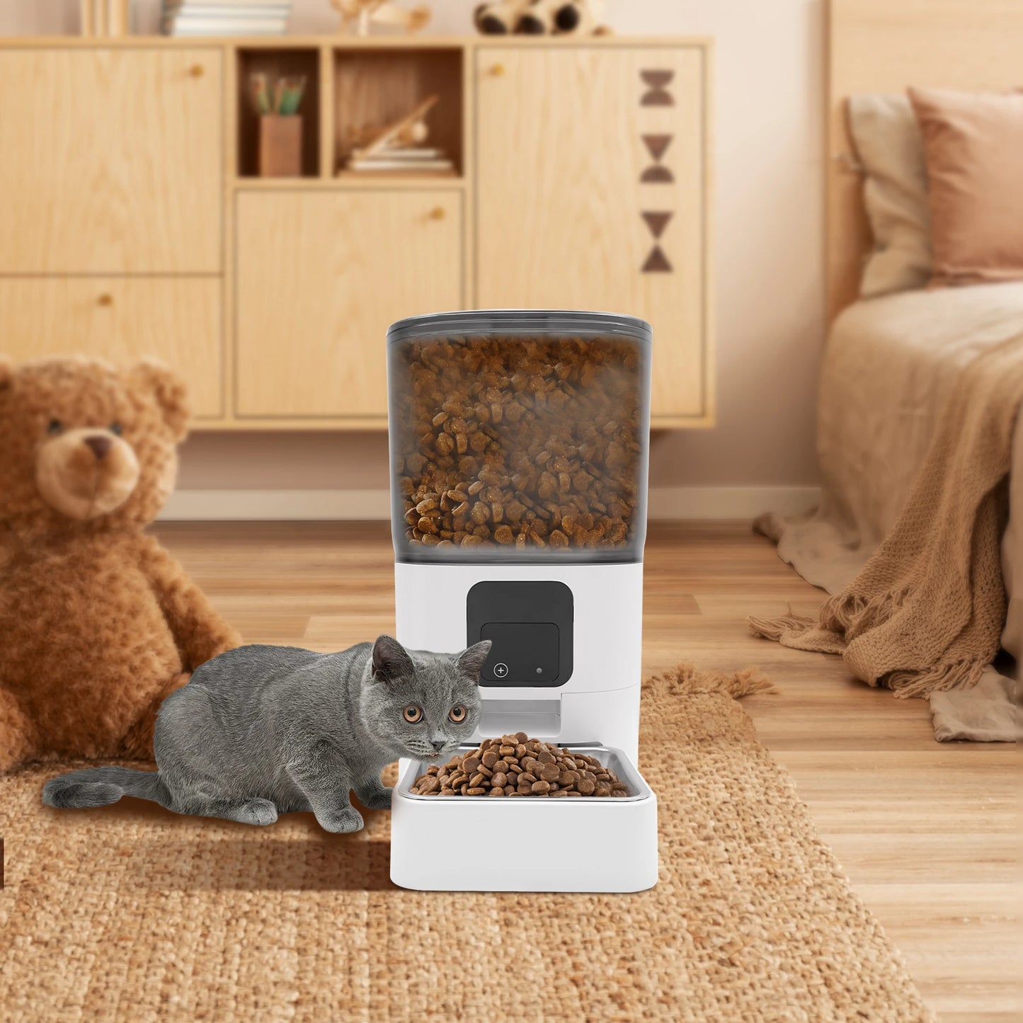 Distributeur Automatique Chat Connecté 6L - Litiup iCroqy