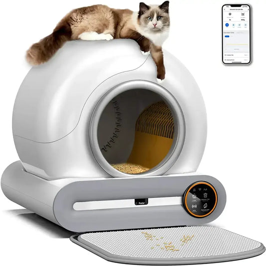 Litière autonettoyante automatique pour chat - LitiUp Core - Sans application