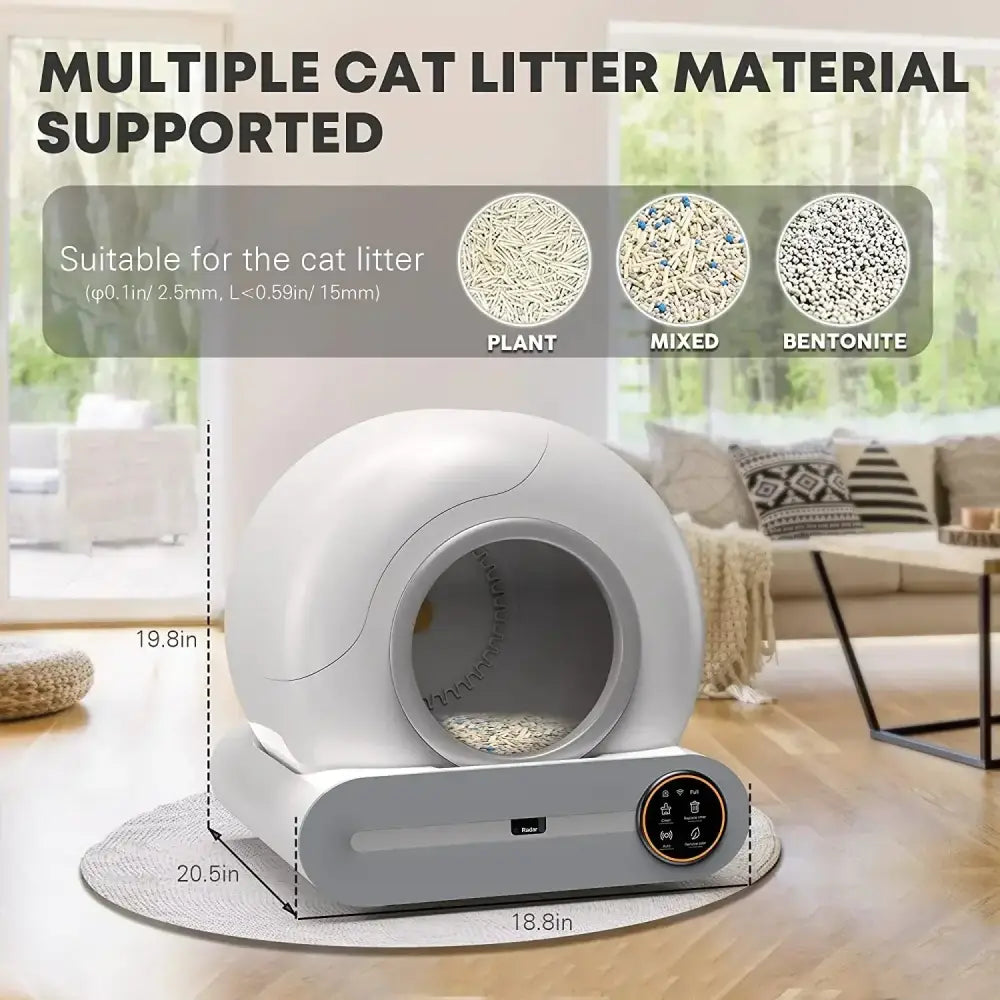 Litière autonettoyante automatique pour chat - LitiUp Core
